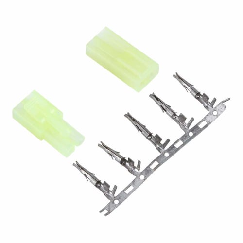 5 Pairs of Mini Tamiya Connectors, Tamiya Mini Plug Male and Female EL Connectors, Tamiya Plug Battery Tweezers Kit for Electric Guns