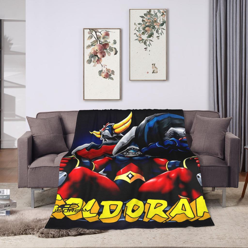 UFO Robot Grendizer Blankets Fleece Spring/Autumn   Multifunction Warm Throw Blanket for Bed Couch Quilt