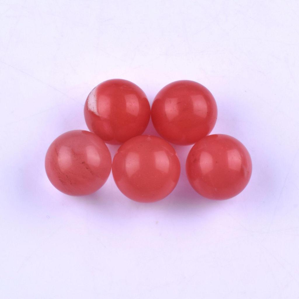 White Crystal Agate Round Ball 20mm: Non-Porous Natural Stone for DIY Fluorite Craft Ornaments