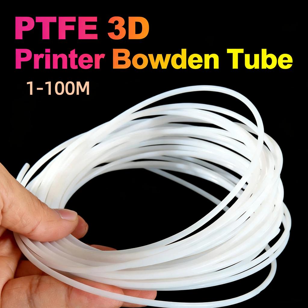 PTFE Tube for 3D Printer 1.75mm ID 2.5mm OD 4mm Teflon Bowden Extruder Tube Compatible with Most FDM 3D Prwholesale 1-100 Meters Mass Air Flow 3