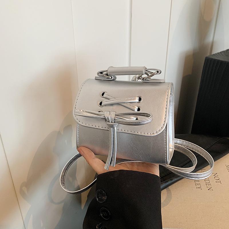 Summer Korean Retro Bow Crossbody Bag Girl Fashion British Style Portable Mini Crossbody Wallet