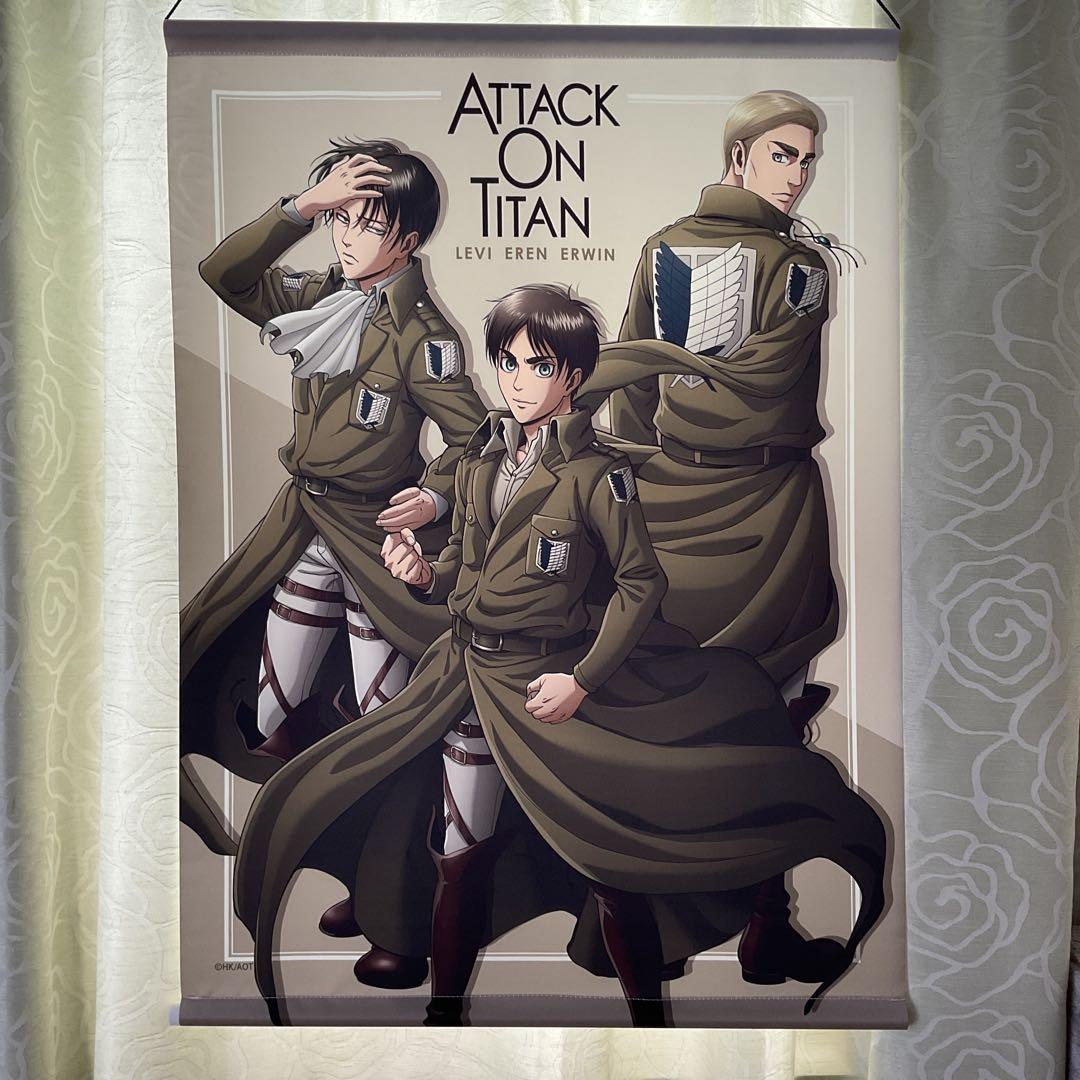 

[Б/У] Атака Титанов Леви Гобелен Леви Эрен Эрвин