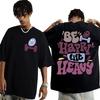 Be Happy Lift Heavy Funny Weightlifting Gym T Shirts Men Women Vintage Hip Hop Oversized Tshirt Casual Cotton Short Sleeve Tees