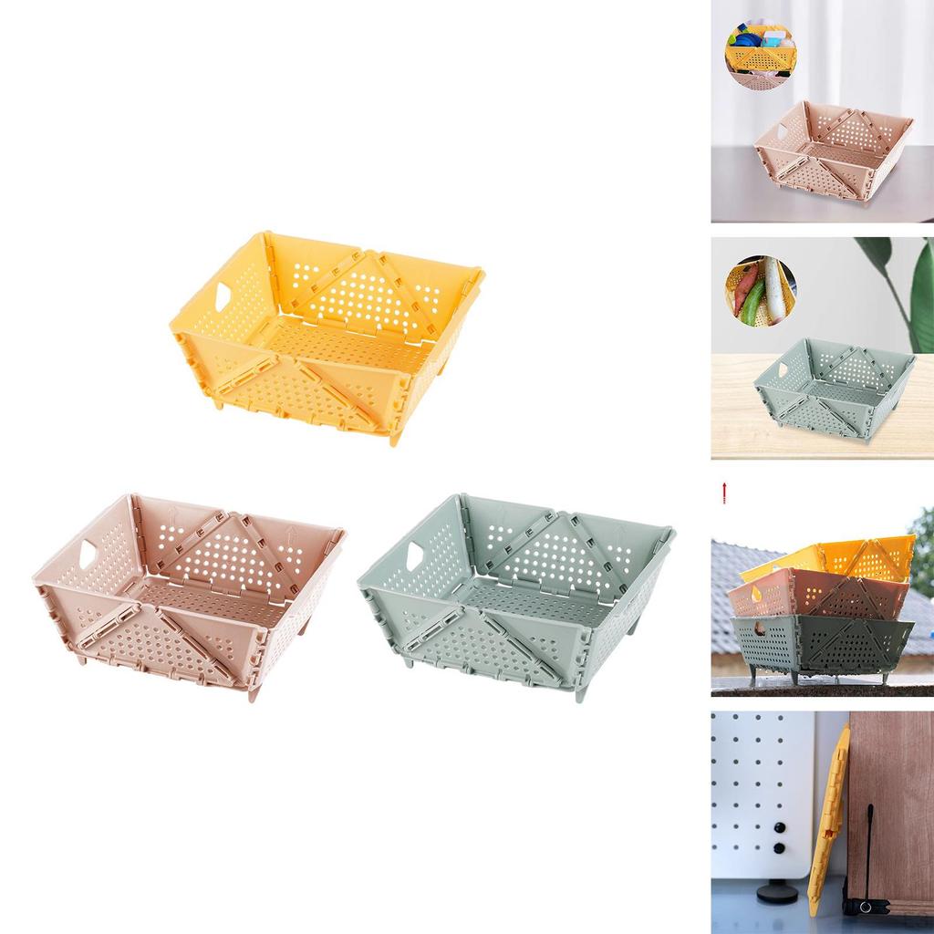 Compact Folding Basket for Organizing Fruits and Vegetables In Bedroom or Living Room