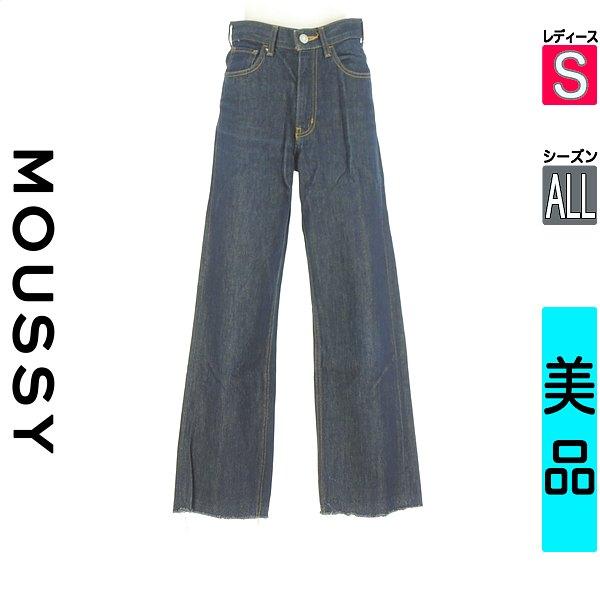 MOUSSY Denim Pants Women s All Seasons Blue S Cutoff Wide Denim Pants [Used] [Used Clothes] [Sale]