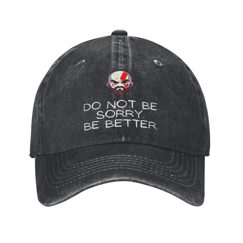 God of War Boy Men Women Baseball Caps  Distressed Washed Caps Hat Vintage Outdoor Workouts Adjustable Sun Cap