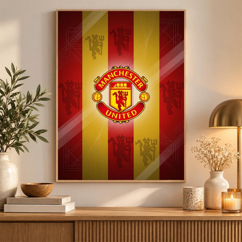 Sada pro diamantové malování Manchester United 5D plný vrták DIY diamantová mozaika Nástěnná malba Domácí dekorace