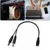 DC5.5x2.1mm Female to Male Power Splitter Cable for LED Lights and Surveillances Cameras