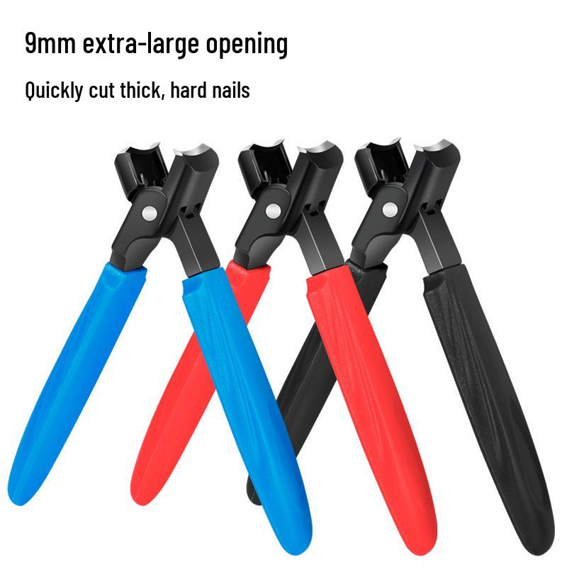 

Большие кусачки для ногтей с острым кончиком и защитой от брызг - нержавеющая сталь, скошенные, один маникюрный инструмент