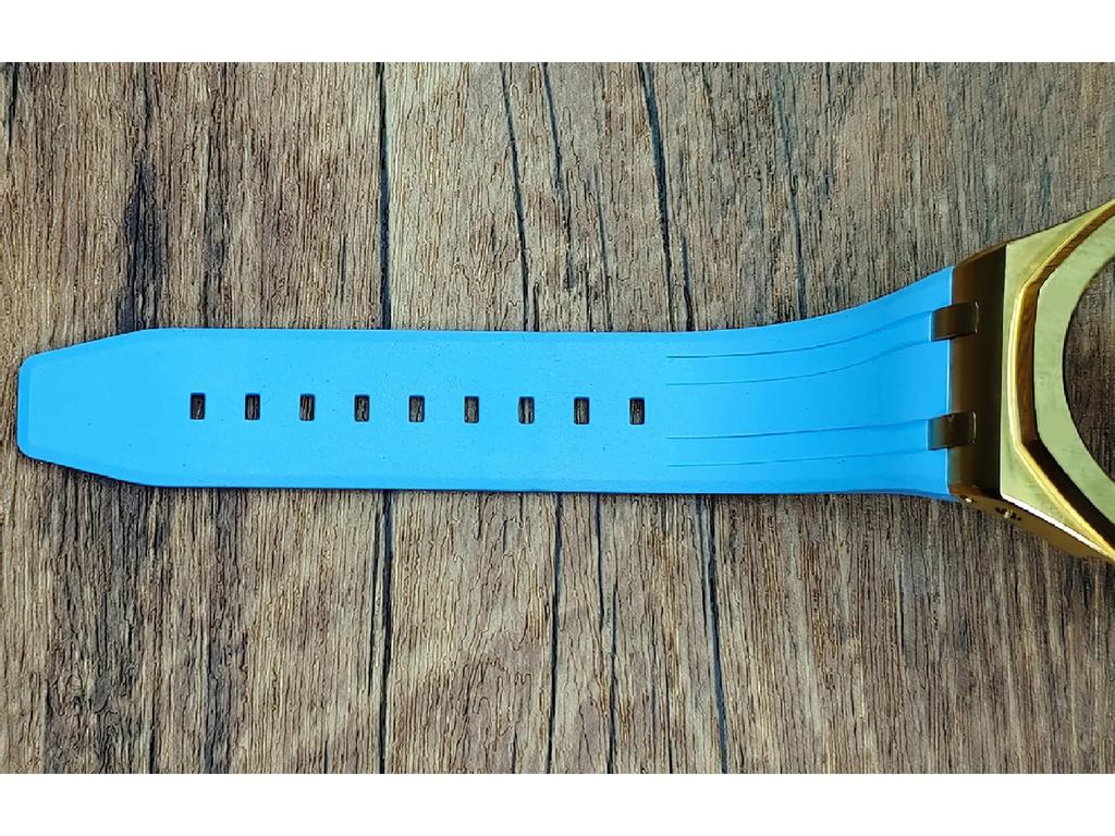 Offshore Gold Royal Oak GA2100/2110/B2100 Fluoro Rubber Strap DIY Watch Modification Kit