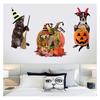 Kitten Puppy Pumpkin Halloween Sticker For Festive Home Decoration**