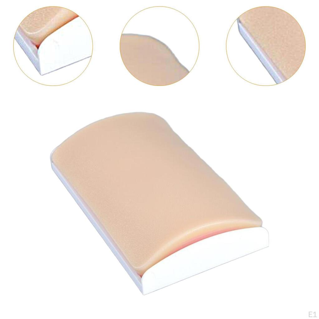 Suturövningsplatta Medicinsk Träningshudmodell Professionell 7,09x4,53x1,46tum Rivbeständig