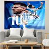 Weltcup-Feier Messi Wandteppich zum Aufhängen für Schlafzimmer, Wohnzimmer, Spielzimmer, Dekorations-Kunstzimmer Wandteppich Feiertags- und Geburtstagsgeschenke