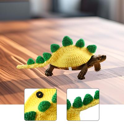 Turtle Sweater Dinosaur Shape Clothes Small Animal Sweater Dress Up, Knitted Apparel for Parties Halloween Christmas Daily Wear