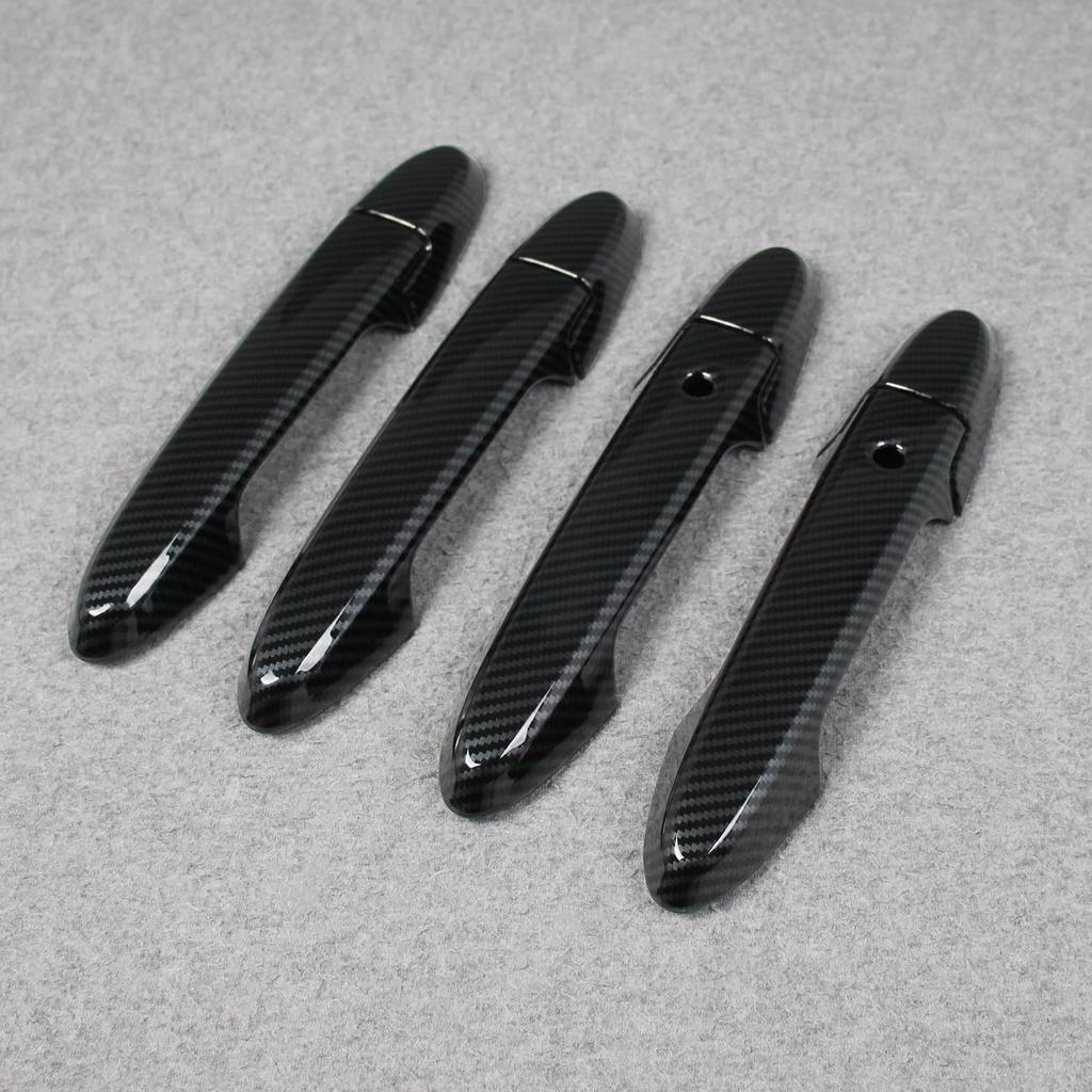 RUIQ Exterior Outer Door Handle Covers for the New Honda DG5 Full Coverage Designed Exclusively for the Honda WRV Carbon Fiber WR-V Series, Type,