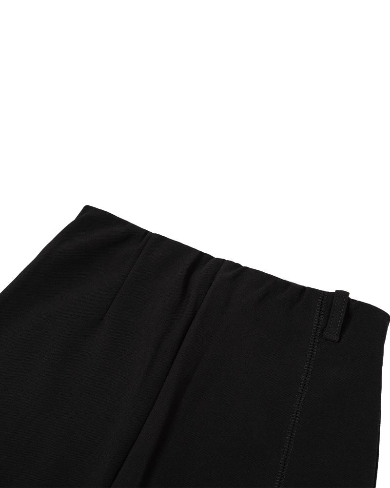 MOAA Twisted Bootcut Pants (Black)