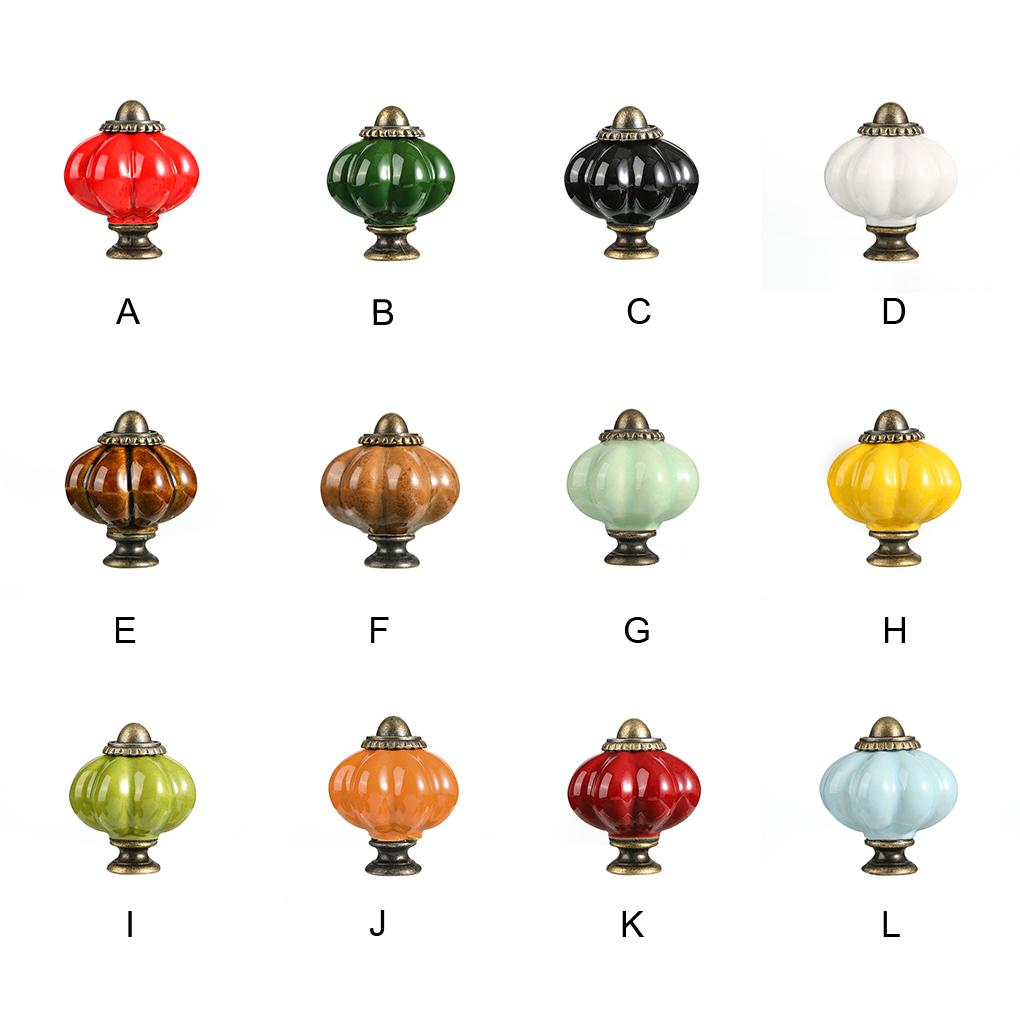Ceramics Pumpkin Home Decoration Furniture Handles For Drawers And Wardrobes Drawer Handles
