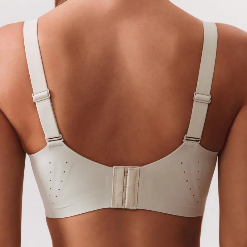 Plus Size Thin Seamless Minimizer Bra for Women Summer Breathable Lifting Anti-Sagging Intimates with Side Bust Coverage for Large Bust