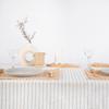 Natural Fabric Tablecloth,100% Pure Linen Solid Color Table Cover,For Kitchen Dining Room Party Holiday Tabletop Decoration