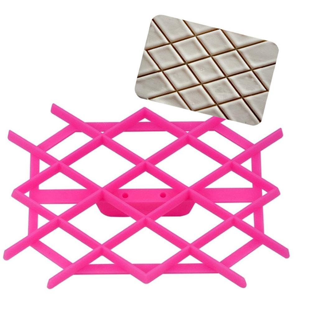 

Sugarpaste Icing Baking Quilt Kitchen Supplies Fondant Cake Raft Tool Bakeware Embosser розовый