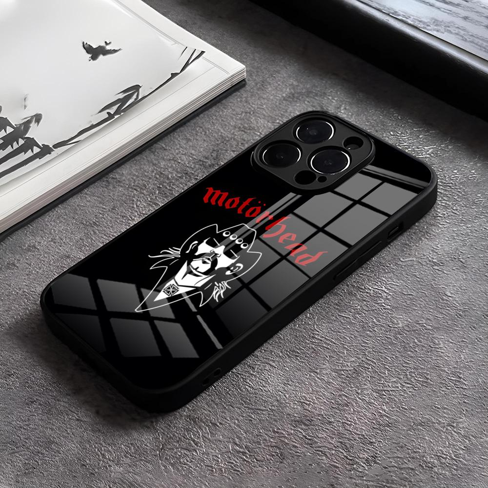 M-motorheades Band Phone Case For IPhone 17 15 Pro Max 12 16 14 Plus 11 13 Pro X XR XS 7 8 Plus SE Glass Cover