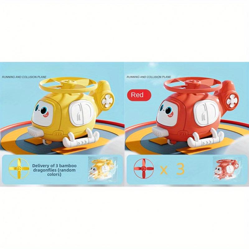 Airplane Boy 3 Year Airplane Bamboo Dragonfly Cartoon Helicopter UFO Toy Airplane Outdoor Game Child Gift