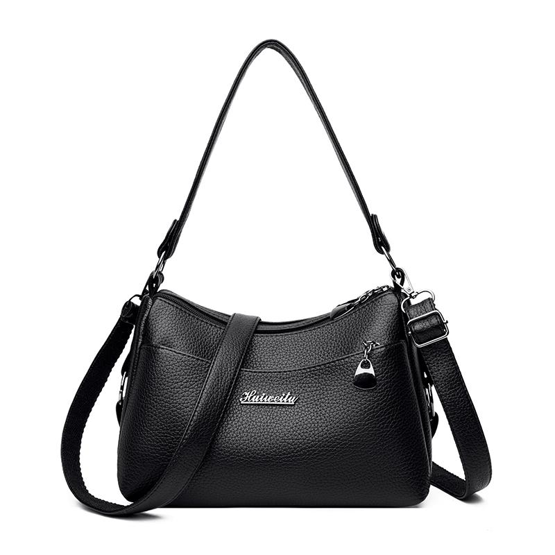 PU Umhängetasche Damen Achseltasche Tasche für Mütter mittleren Alters Umhängetasche