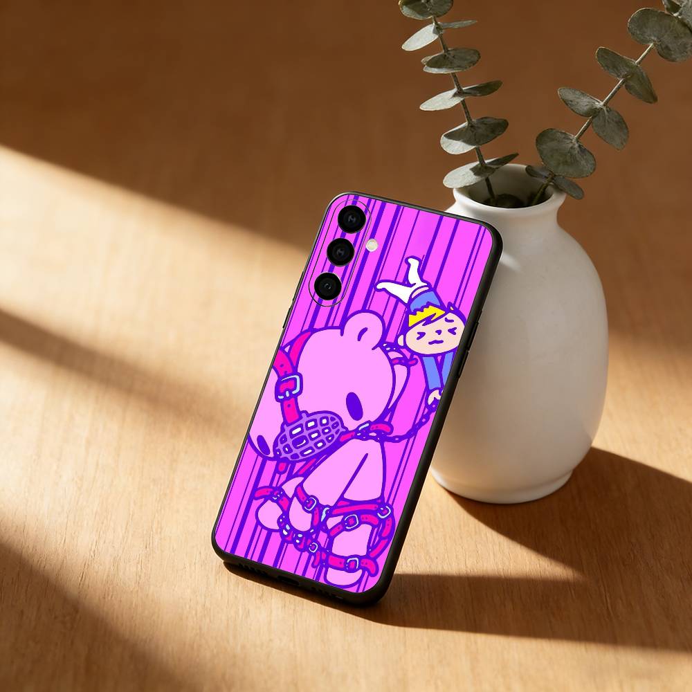 G-Gloomy Cute Bear Wallpaper Phone Case For Samsung Galaxy A20,21s,22,31,32,52,53,72,73,80,91 Soft Black Shell