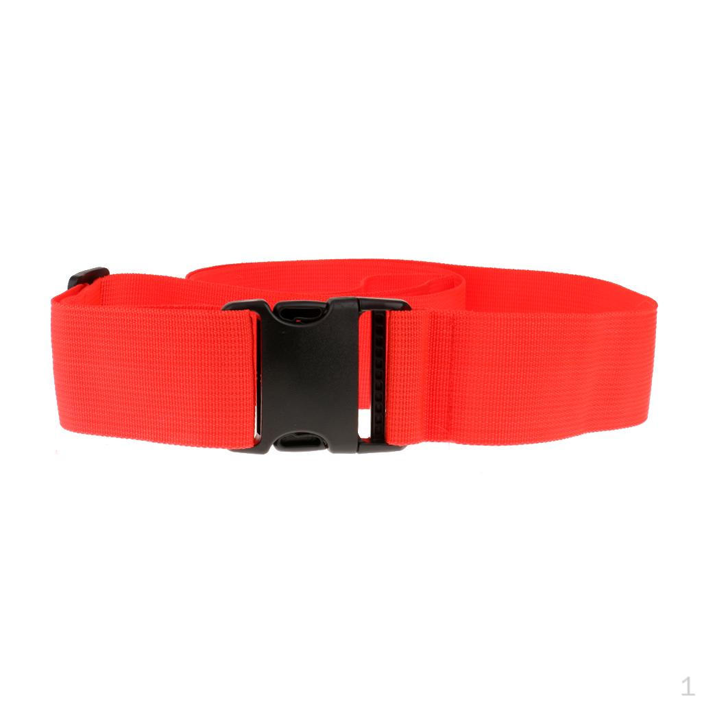 

Long Luggage Packing Belt Suitcase Strap Safety Red