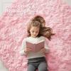Fluffy Round Rug For Bedroomfuzzy Kids Room Carpet Shaggy Living Room Sofa Area Rug Soft Nursery Floor Mat Home Decor