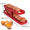 Anti Drop Egg Holders Dispenser Kitchen Refrigerator 4 Layer Auto Rolling Storage Box Plastic Egg Container Egg Rack Holder
