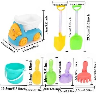 24PCS Beach Toys Sand Toys Set Kids Sandbox Toys Water Wheel Beach Tool Kit Bucket Watering Can Dump Truck Molds for Toddlers
