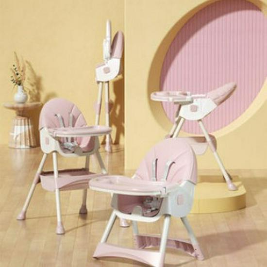 Adjustable Foldable Baby High Chair with Recline Function