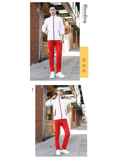 Custom Chinese Team Sportswear Set – Spring/Autumn Fitness Suit for Men, Women, Couples, and Students