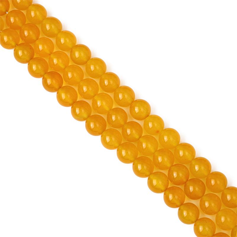 Natürliche 7A gelbe Achat-Perlen für die Herstellung von Armbändern, DIY-Schmuck und Halsketten