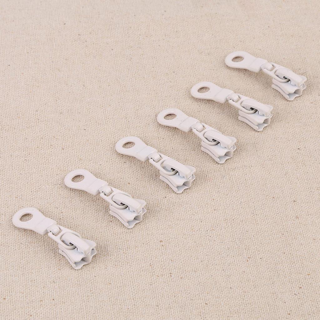 20 Stück Metalllegierung Schieber Größe #5 Reißverschluss Reparatur Ersatz-Set (Schwarz)