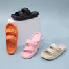 Herren und Damen Bequeme und Weiche Indoor- und Outdoor-Hausschuhe Verstellbare EVA-Flachsandalen mit Doppelschnalle