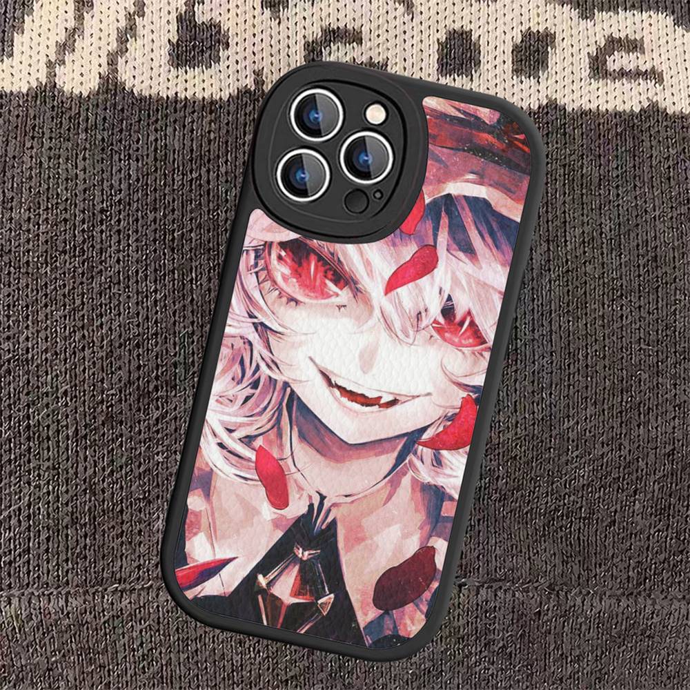 Classic Game Touhou Project Phone Case For IPhone 16 15 14 11 12 13 Pro Max Plus Back Leather Shell