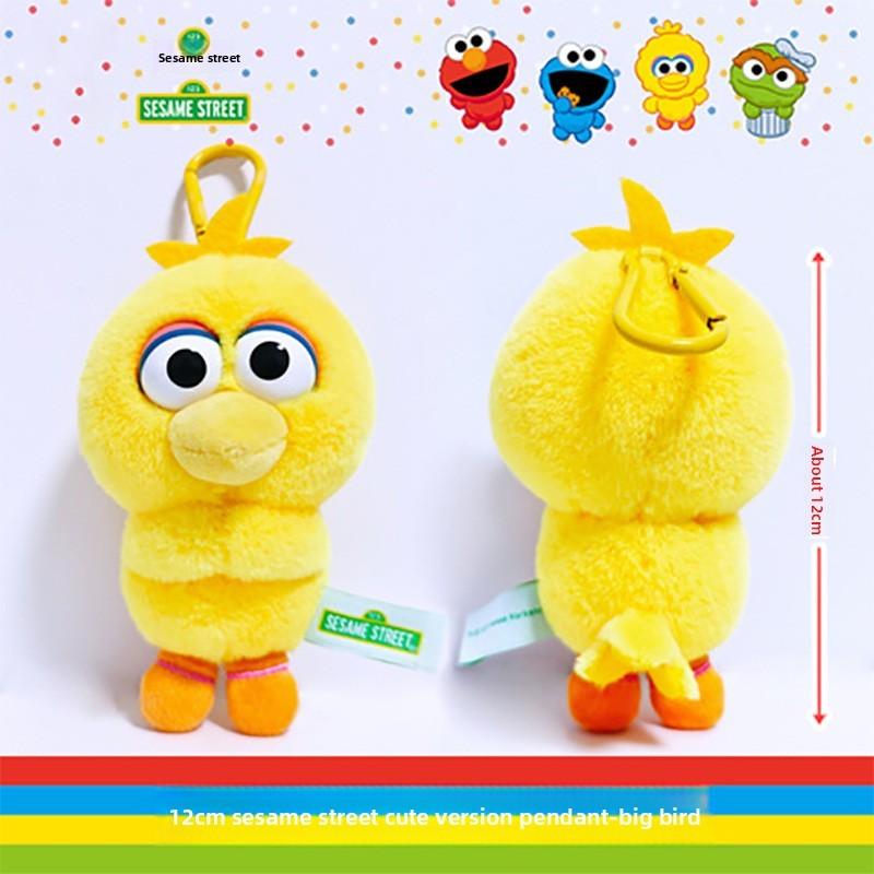 Sesame Street Elmo Portachiavi Peluche Animale Carino Cartone Animato Giocattolo Regalo Per Bambini