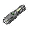 Light Super  Zoom Waterproof LED Flashlight Rechargeable Fishing Hunting Wild Camping Lumens Tactical Flashlight Retractable