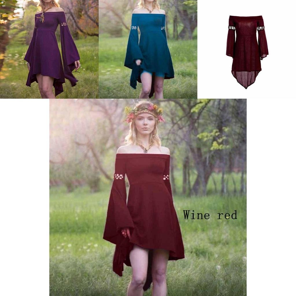 Medieval Palace Cosplay Costume Retro Dress For Women And Girls