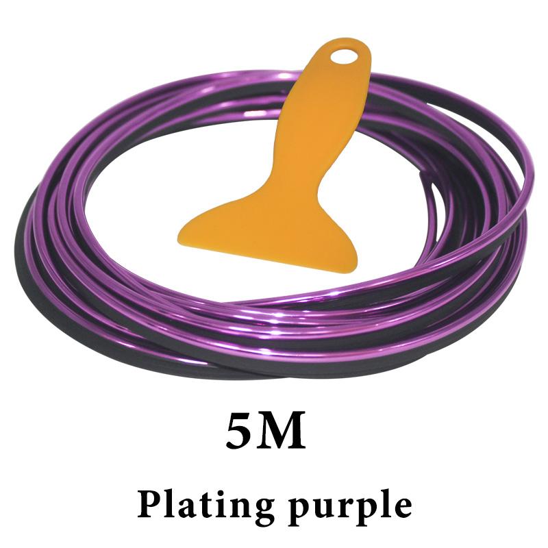 1 ks Ozdobná lišta do auta Flexibilní proužky Univerzální 5M Interiér Auto Lišty Kryt auta Lem Palubní deska Dveře Car-styling Červená