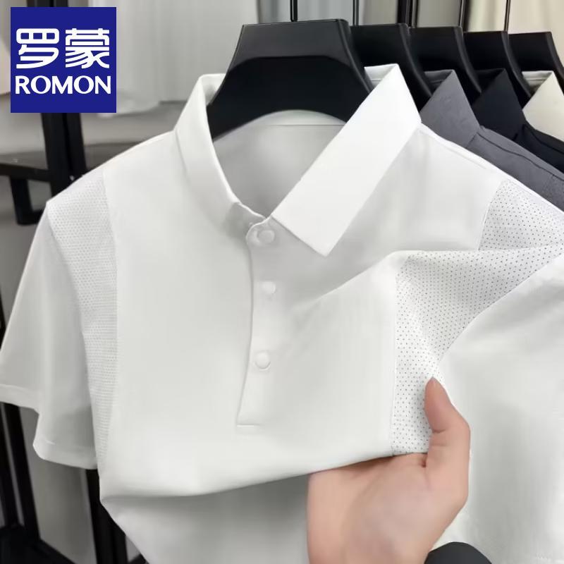 Romone Men s Quick-Dry Polo Shirt 4XL