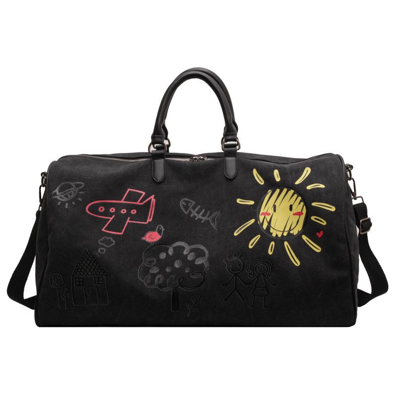 Custom Graffiti Duffle Bag: Wet/Dry Separation, Large Capacity for Gym, Travel, and Yoga