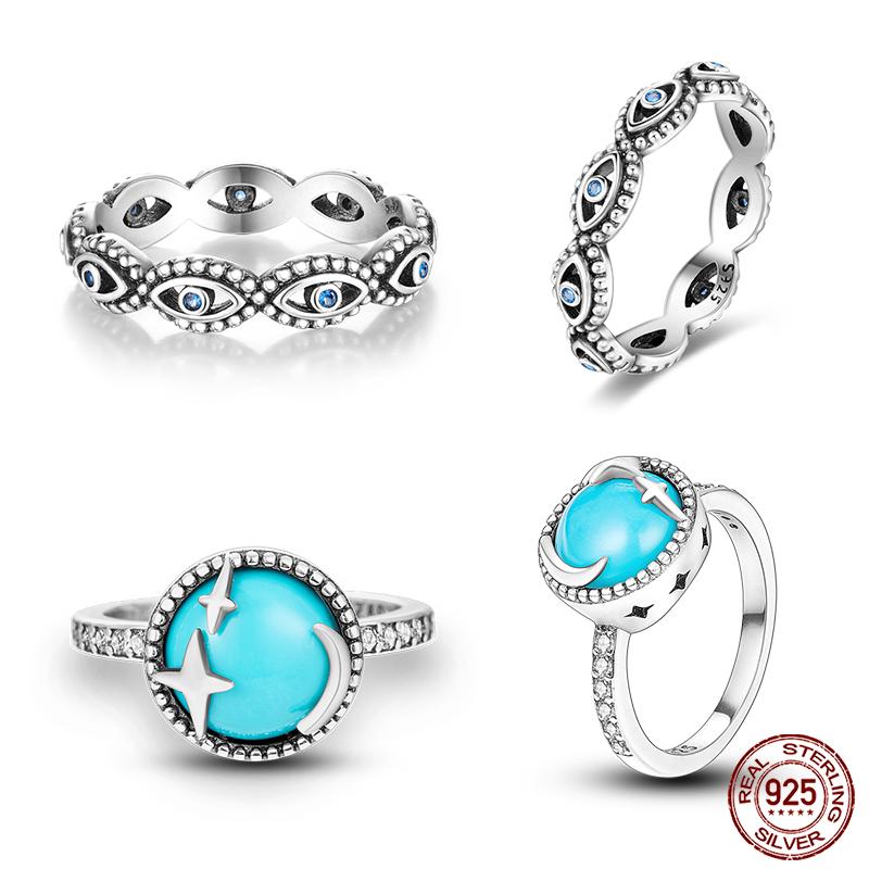 Real 925 Silver Plate Colorful Dragonfly Butterfly Cubic Zircon Rings For Women Wedding Engagement Birthday Jewelry Gift