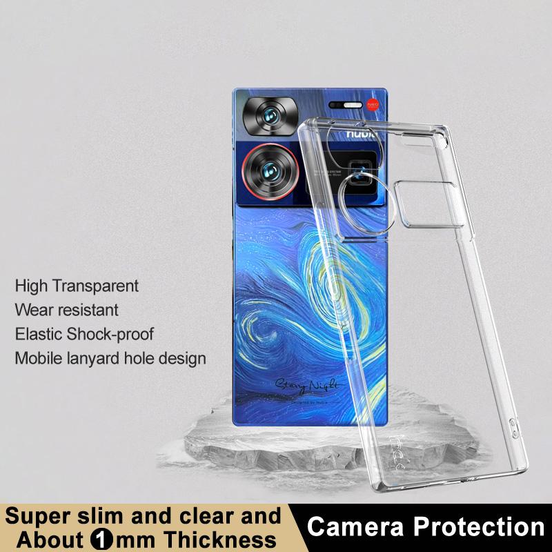 

IMAK UX-5 Series for ZTE nubia Z60 Ultra Clear TPU Case Phone Back Cover (Slim Style) A