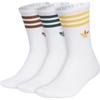 adidas Originals Crew Socks Unisex 3 Pack White JP1278