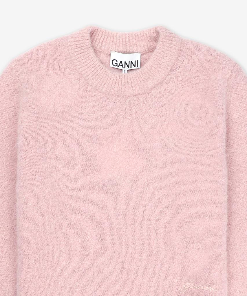 Gani Brushed Alpaca O-Neck Knit - Pink / K2272868