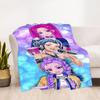 1pc K-Pop Hunters Outdoor Blanket Lightweight Flannel, All-Season Use for Sofa, Bed, Travel, Camping, Living Room, Office, Couch040