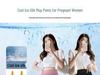 Maternity Wide-Leg Ice Silk Pants - Summer, High Waist, Tummy Support, Plus Size, Comfortable Fit